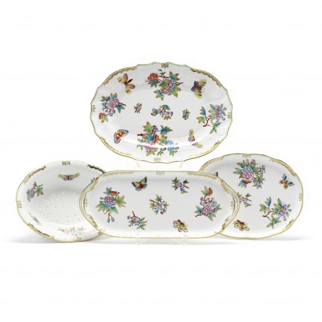 three-herend-i-queen-victoria-i-serving-items