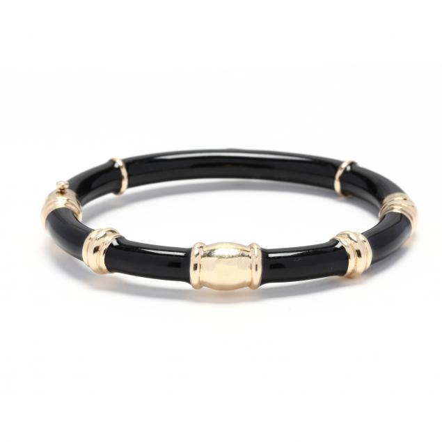 gold-plated-lacquer-bangle-bracelet