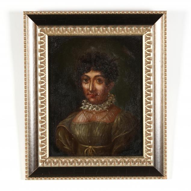 antique-regency-portrait-of-a-woman