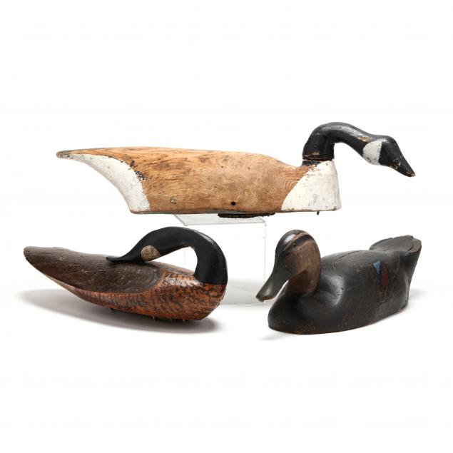 three-vintage-bird-decoys