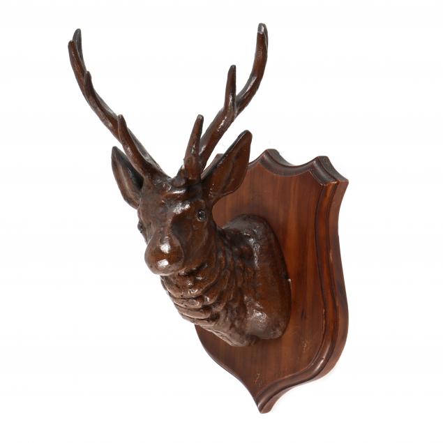 vintage-painted-iron-stag-wall-mount