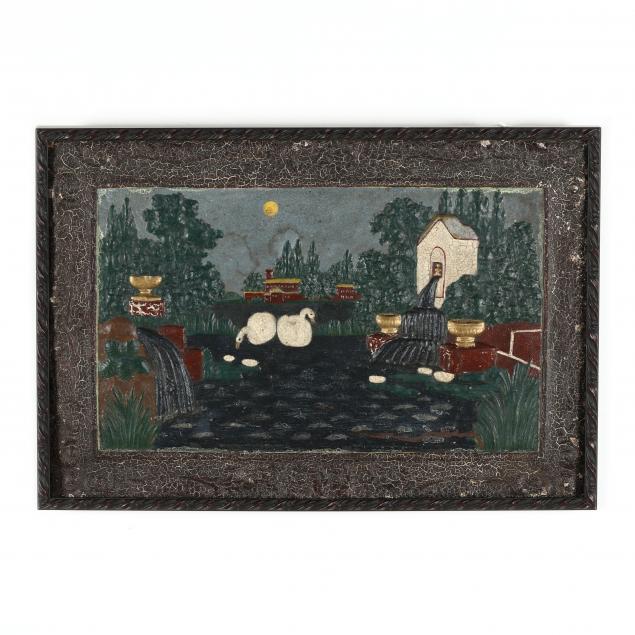 folky-framed-and-painted-iron-pictorial-plaque