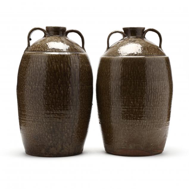 western-nc-pottery-pair-of-storage-jars