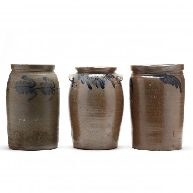 three-antique-stoneware-pots