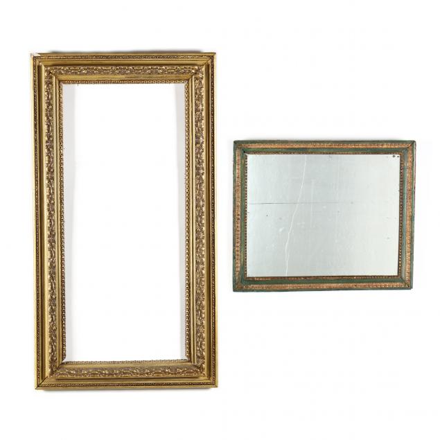 two-continental-ornate-gilt-frames-one-with-mirror