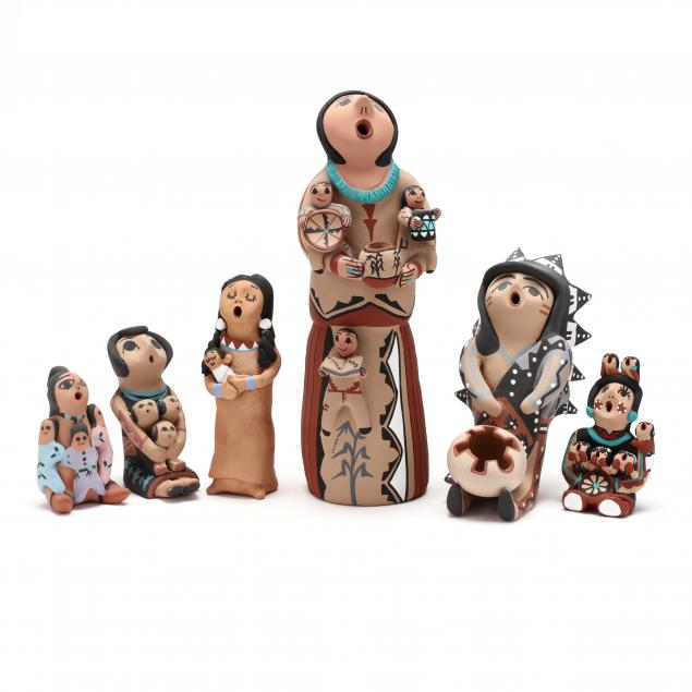 six-southwest-pottery-storyteller-figures