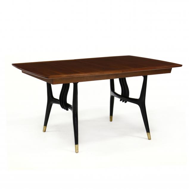 mid-century-modern-walnut-dining-table
