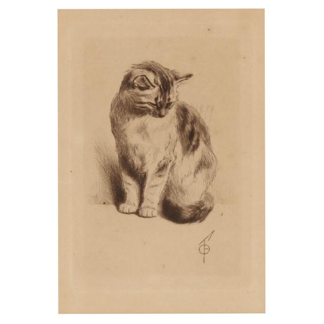 ferdinand-oger-french-1872-1922-i-petit-chat-assis-little-cat-sitting-i