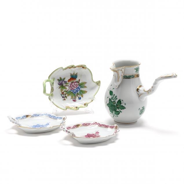 four-herend-porcelain-pieces