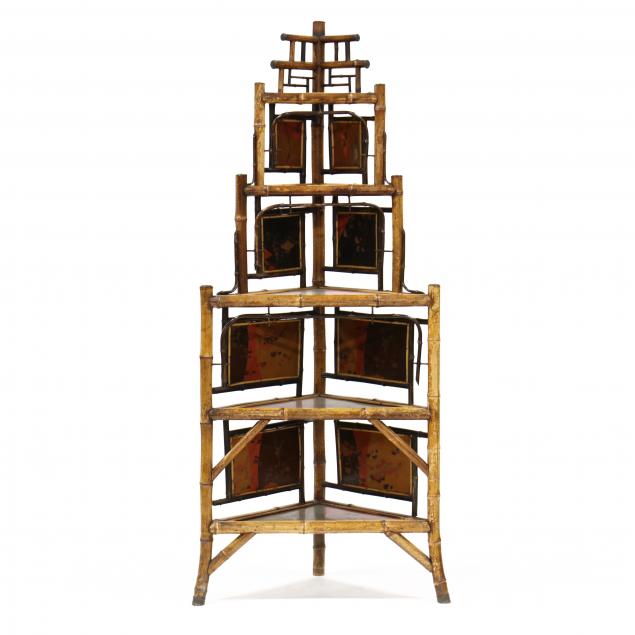 antique-english-lacquered-panel-and-bamboo-corner-etagere