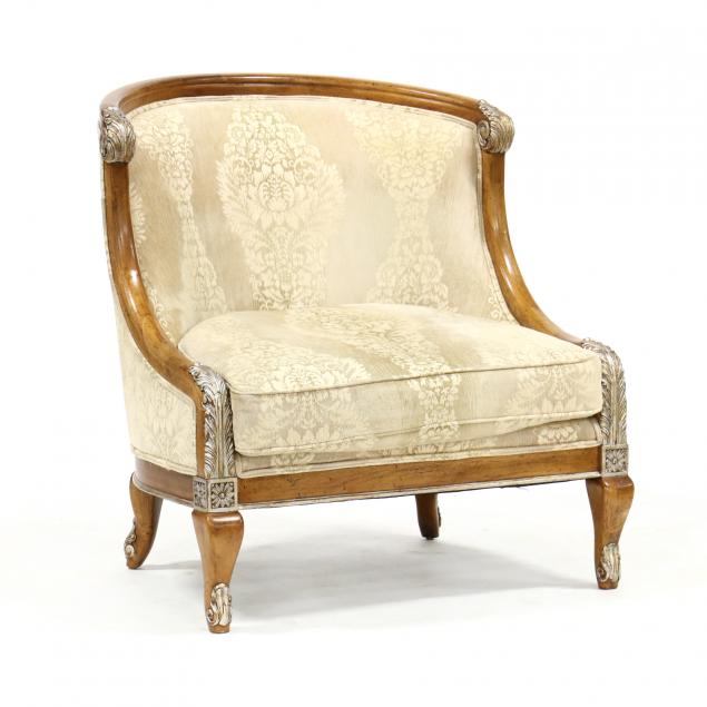 neoclassical-style-oversized-carved-mahogany-chair