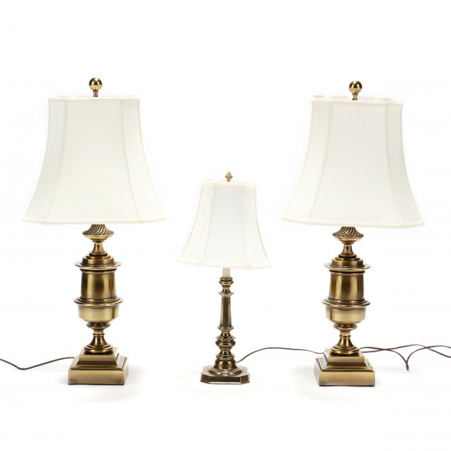 three-brass-stiffel-table-lamps