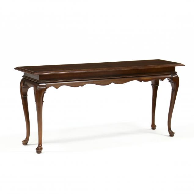 ethan-allen-queen-anne-style-cherry-console-table