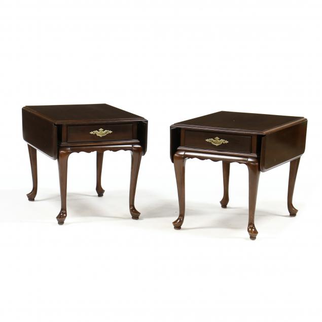 ethan-allen-pair-of-cherry-queen-anne-side-tables