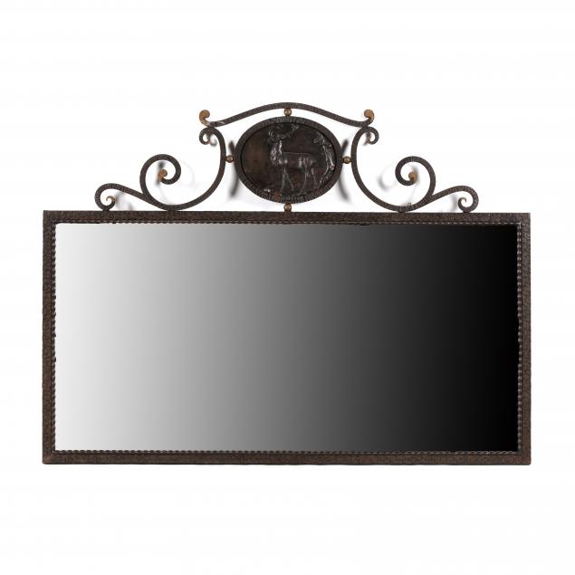 continental-iron-mirror-with-stag-panel