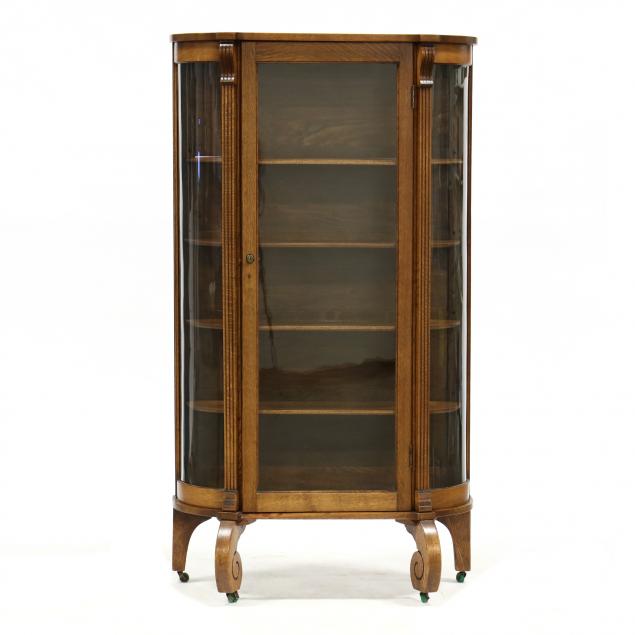 vintage-oak-and-glass-china-cabinet