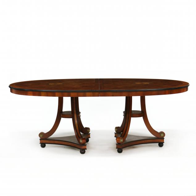 century-continental-style-inlaid-double-pedestal-dining-table