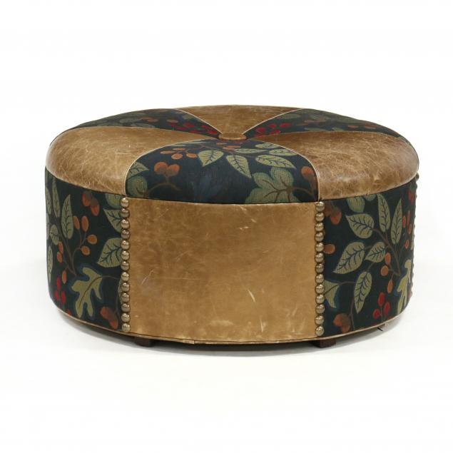 oversized-leather-upholstered-ottoman