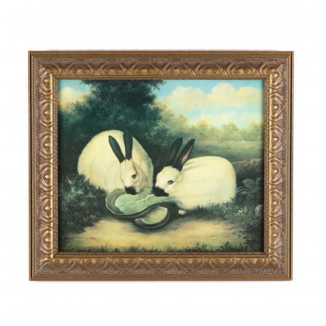 framed-print-on-canvas-of-rabbits