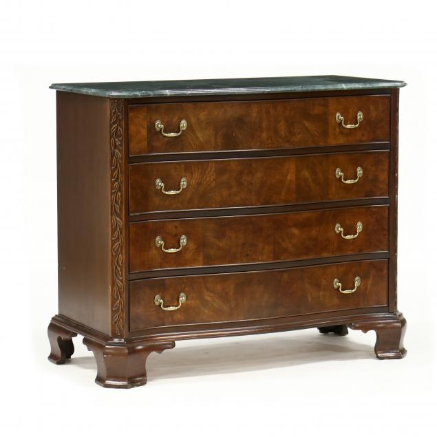 georgian-style-marble-top-mahogany-chest-of-drawers