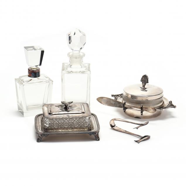 a-grouping-of-english-silverplate-and-cut-glass