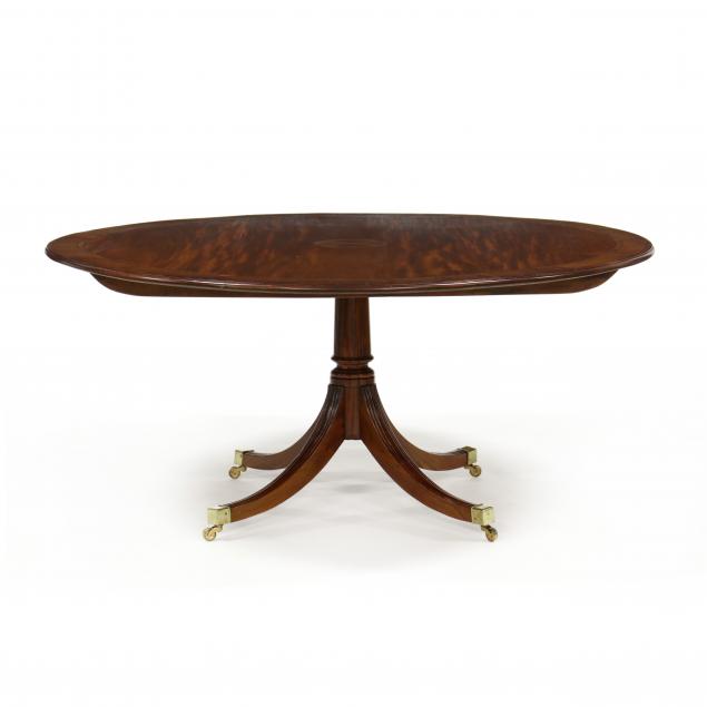 georgian-style-inlaid-mahogany-pedestal-table