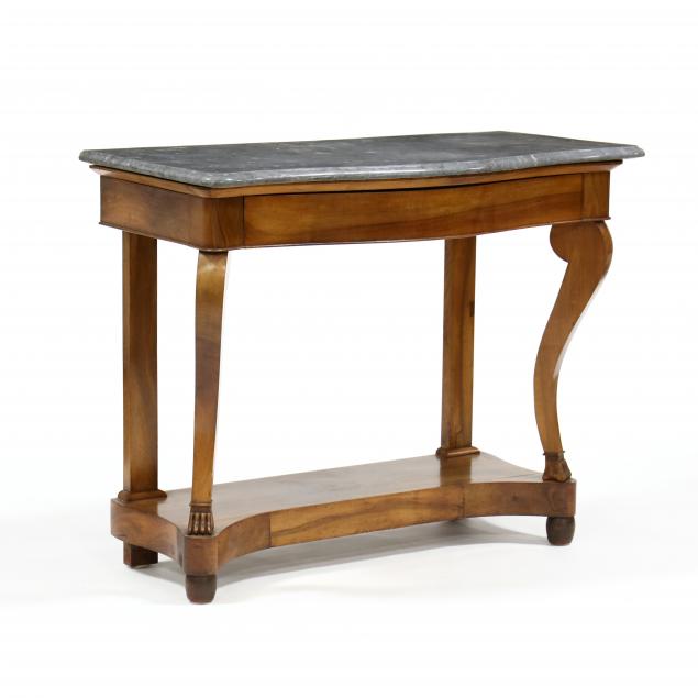 antique-french-walnut-marble-top-console-table