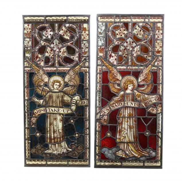 pair-of-ecclesiastical-stained-glass-windows