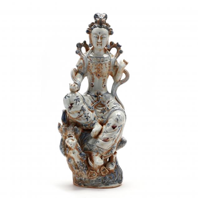 a-chinese-blue-and-white-porcelain-guanyin-sculpture