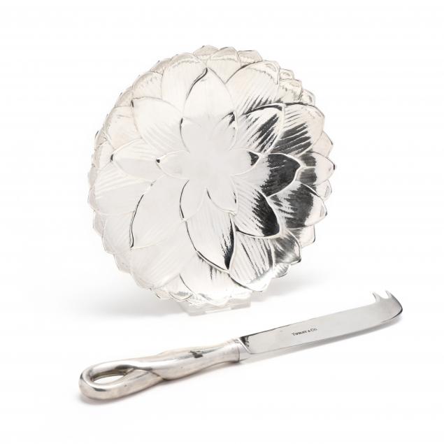 tiffany-co-sterling-silver-lotus-dish-cheese-knife