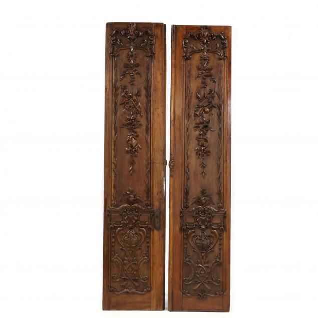 a-pair-of-louis-xv-style-antique-carved-walnut-tall-architectural-doors