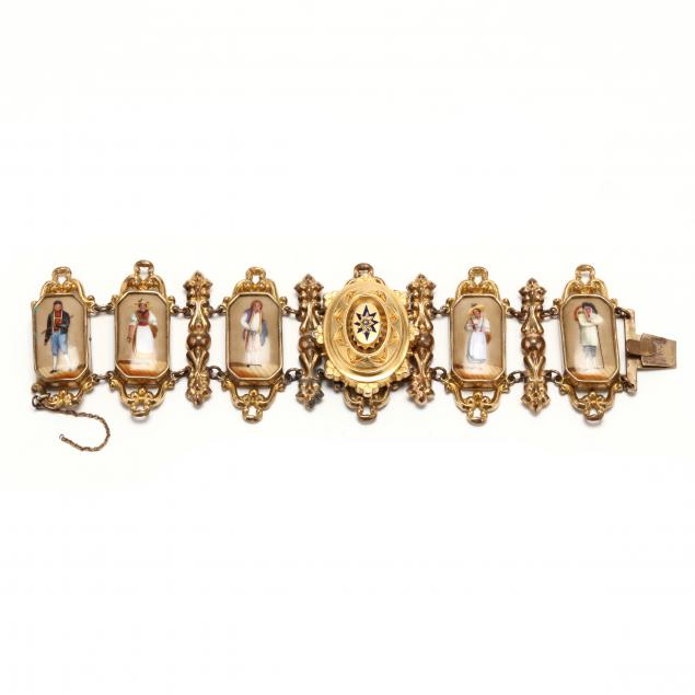 antique-portrait-bracelet