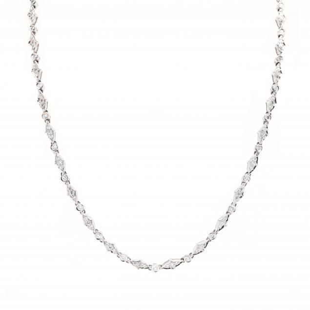 white-gold-and-diamond-necklace