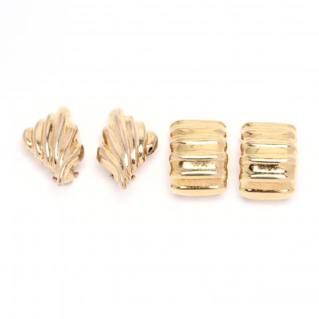 two-pairs-of-gold-ear-clips