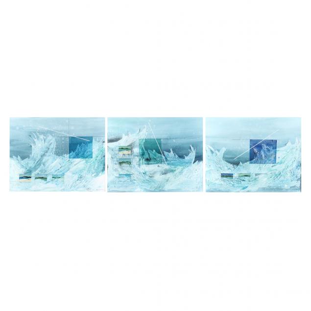 bob-rankin-nc-abstract-waterscape-triptych