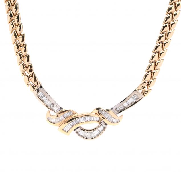 bi-color-gold-and-diamond-necklace