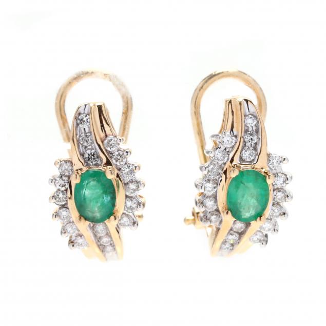 14kt-gold-and-gem-set-earrings