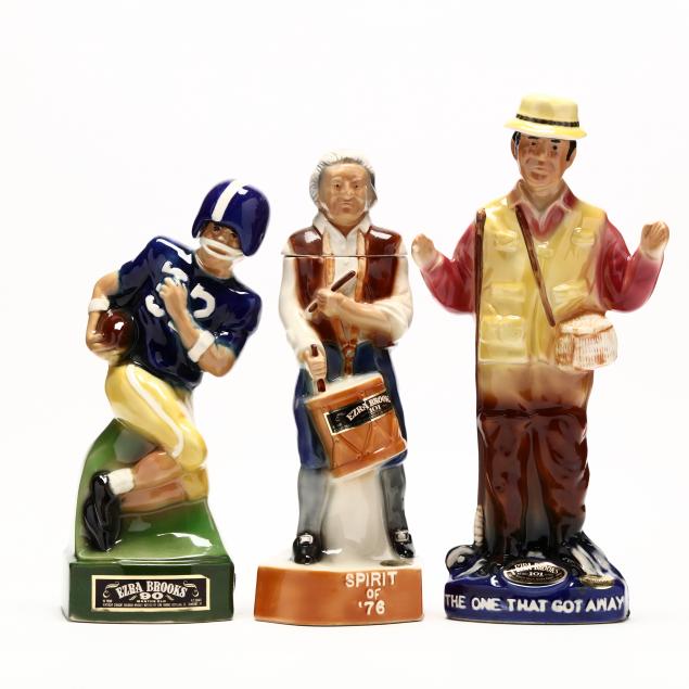 ezra-brooks-whiskey-in-various-figurine-decanters