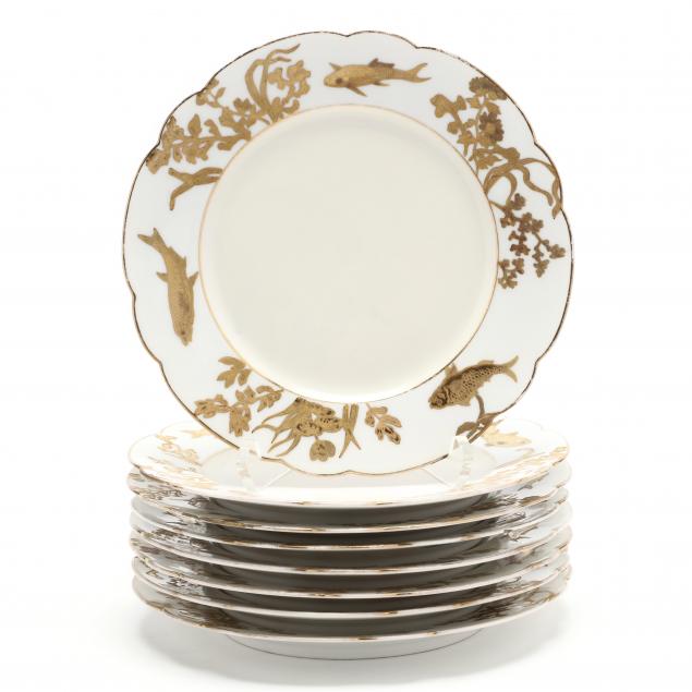 set-of-eight-continental-dessert-plates