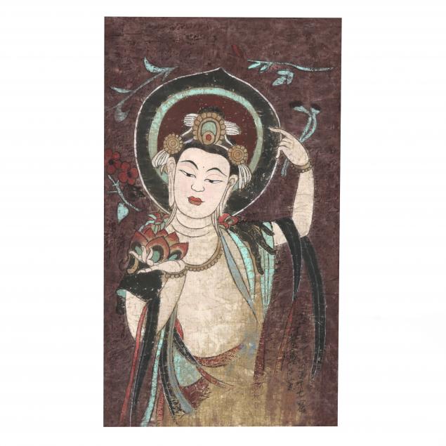 a-chinese-work-on-paper-of-guanyin-from-mogao-caves