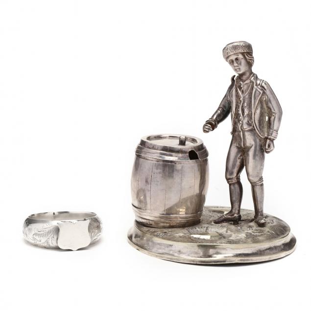 continental-silverplate-figural-mustard-pot-and-napkin-ring