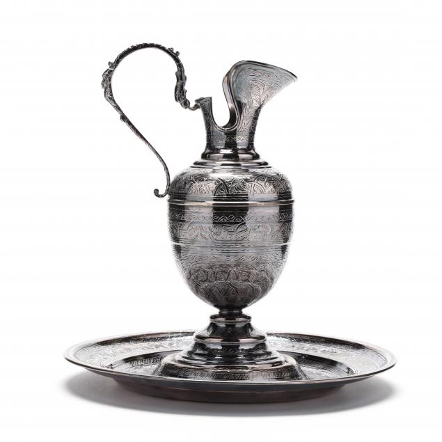 egyptian-silver-ewer-and-stand