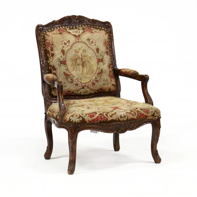 antique-louis-xv-style-carved-fauteuil