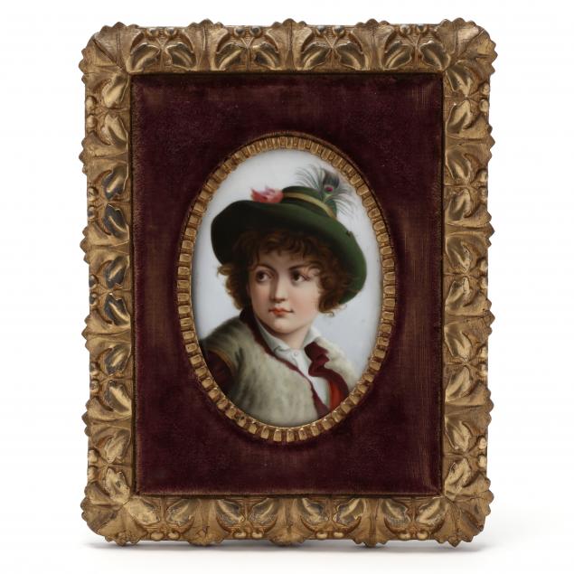 a-continental-porcelain-portrait-plaque-of-a-young-lady