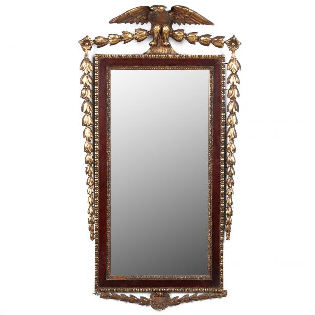 a-georgian-style-mahogany-parcel-gilt-wall-mirror