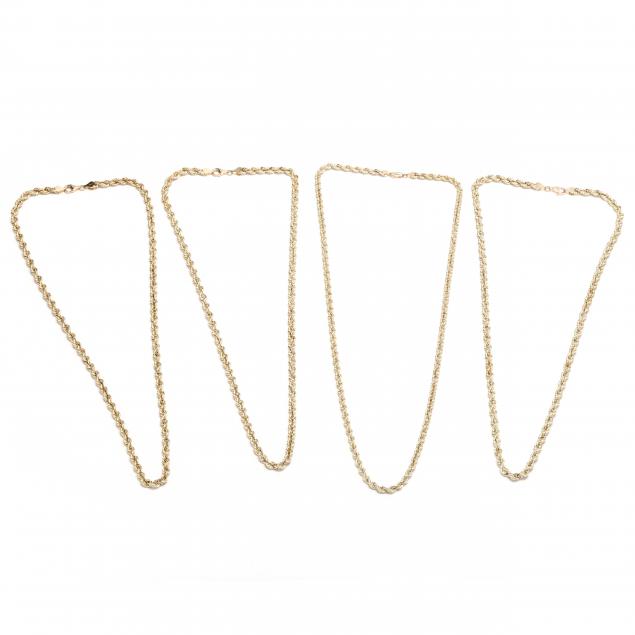 four-10kt-gold-necklaces