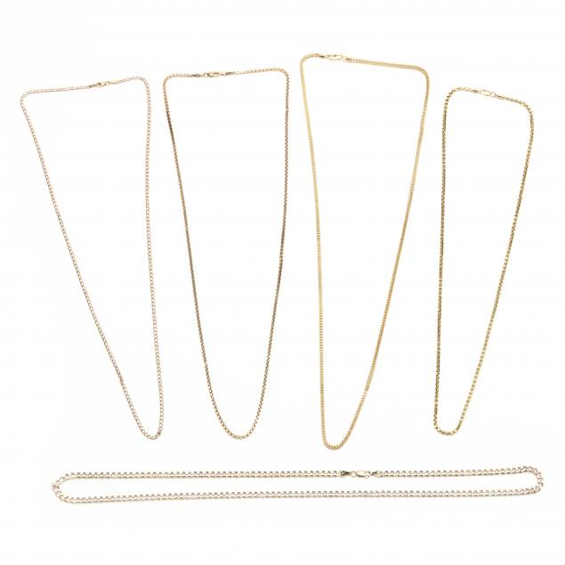 five-10kt-gold-chain-necklaces