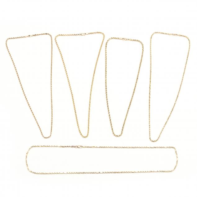 five-10kt-gold-necklaces