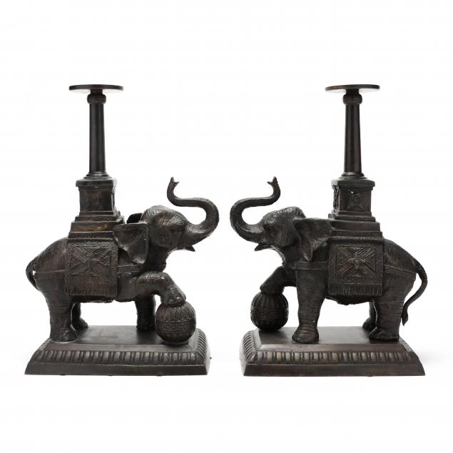 pair-of-decorative-bronze-elephant-pricket-sticks