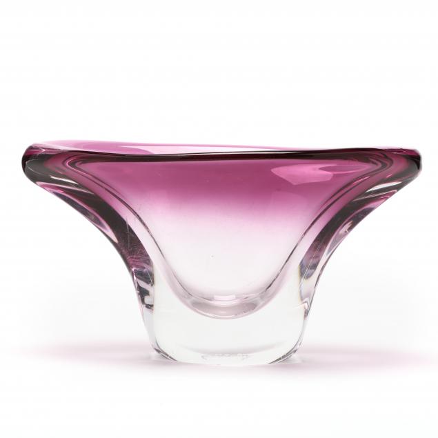 val-st-lambert-blown-glass-vase
